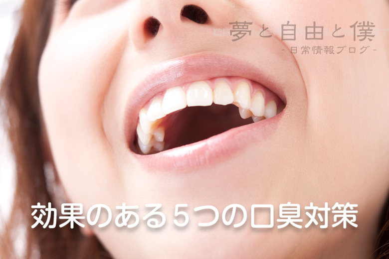 効果のある5つの口臭対策