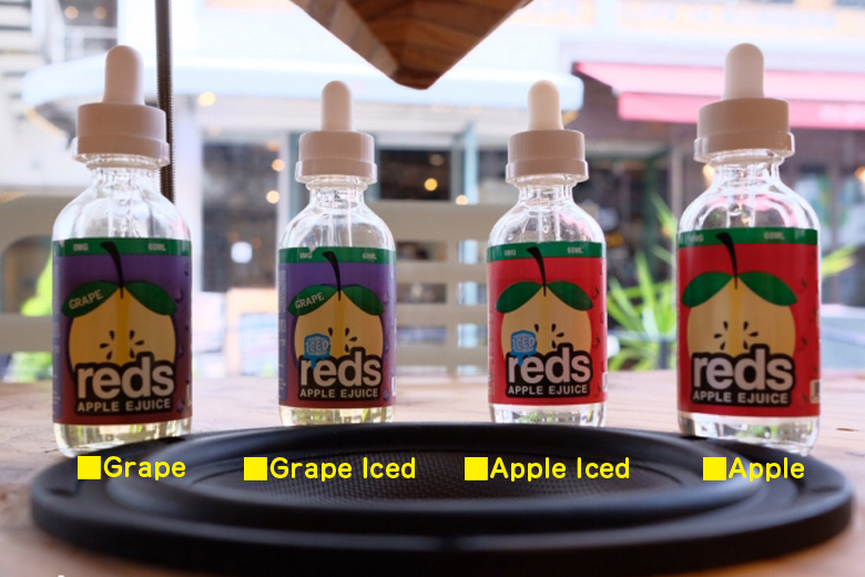 VAPEリキッド「Reds Apple E-Juice」のフレーバーは全4種類